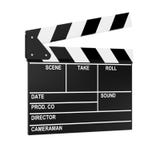 Колотушка или Clapboard кино кино перевод 3d иллюстрация штока Колотушка или Clapboard кино кино перевод 3d иллюстрация штока