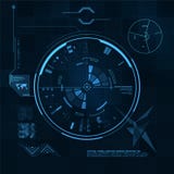 Комплект HUD и GUI. Футуристический пользовательский интерфейс. бесплатная иллюстрация Комплект HUD и GUI. Футуристический пользовательский интерфейс. бесплатная иллюстрация
