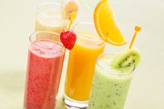 Комплект smoothie плодоовощ стоковая фотография Комплект smoothie плодоовощ стоковая фотография
