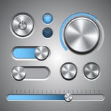 Комплект детальных элементов UI иллюстрация вектора Комплект детальных элементов UI иллюстрация вектора