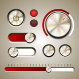 Комплект детальных элементов UI иллюстрация вектора Комплект детальных элементов UI иллюстрация вектора