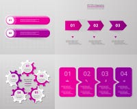 Комплект круга вектора infographic бесплатная иллюстрация Комплект круга вектора infographic бесплатная иллюстрация