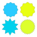 Комплект multicolor starburst штемпелюет на белой предпосылке Значки и формы ярлыков различные также вектор иллюстрации притяжки бесплатная иллюстрация Комплект multicolor starburst штемпелюет на белой предпосылке Значки и формы ярлыков различные также вектор иллюстрации притяжки бесплатная иллюстрация
