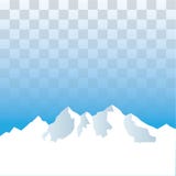 Комплект изолированной крышки снега Элементы Snowy на зиме на прозрачной предпосылке Шаблон вектора в стиле шаржа для вашего диза иллюстрация вектора Комплект изолированной крышки снега Элементы Snowy на зиме на прозрачной предпосылке Шаблон вектора в стиле шаржа для вашего диза иллюстрация вектора
