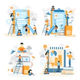 Комплект людей работая с доской сзажимом для бумаги бесплатная иллюстрация Комплект людей работая с доской сзажимом для бумаги бесплатная иллюстрация