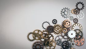 Комплект ржавых шестерней металла или cogs зацепляют на белой предпосылке стоковое изображение Комплект ржавых шестерней металла или cogs зацепляют на белой предпосылке стоковое изображение