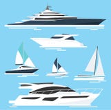 Комплект яхт и шлюпок перемещение моря красной веревочки крупного плана также вектор иллюстрации притяжки corel иллюстрация штока Комплект яхт и шлюпок перемещение моря красной веревочки крупного плана также вектор иллюстрации притяжки corel иллюстрация штока