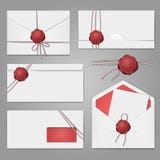 Конверты с комплектом уплотнения воска Стоковое Фото Конверты с комплектом уплотнения воска Стоковое Фото