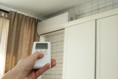 Кондиционирование воздуха, контроль температуры с дистанционным управлением, охлаждая стоковые фото Кондиционирование воздуха, контроль температуры с дистанционным управлением, охлаждая стоковые фото