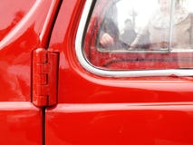 Конец-вверх двери винтажного итальянского автомобиля стоковые фото Конец-вверх двери винтажного итальянского автомобиля стоковые фото