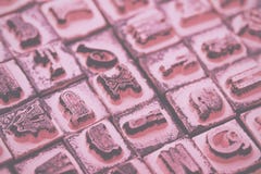 Конец вверх типа фильтра установленных избитых фраз винтажного ретро Стоковая Фотография RF Конец вверх типа фильтра установленных избитых фраз винтажного ретро Стоковая Фотография RF