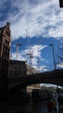 Конструкция в Манчестере стоковая фотография Конструкция в Манчестере стоковая фотография