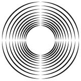 Концентрический, radial объезжает круговой элемент Абстрактная черная и бесплатная иллюстрация Концентрический, radial объезжает круговой элемент Абстрактная черная и бесплатная иллюстрация
