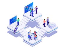 Концепция космоса равновеликого дела со-работая Творческие люди в современном офисе Сыгранность работает вместе с иллюстрация вектора Концепция космоса равновеликого дела со-работая Творческие люди в современном офисе Сыгранность работает вместе с иллюстрация вектора