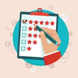 Концепция обратной связи с клиентом вектора в плоском стиле бесплатная иллюстрация Концепция обратной связи с клиентом вектора в плоском стиле бесплатная иллюстрация