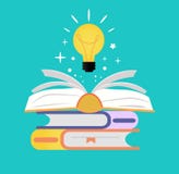 Концепция открытой книги с электрической лампочкой иллюстрация штока Концепция открытой книги с электрической лампочкой иллюстрация штока