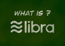 Концепция предпосылки денег Libra цифровая бесплатная иллюстрация Концепция предпосылки денег Libra цифровая бесплатная иллюстрация