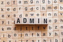 Концепция слова Admin стоковые изображения Концепция слова Admin стоковые изображения