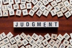 Концепция слова суждения стоковые фото Концепция слова суждения стоковые фото