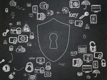 Концепция уединения: Экран с Keyhole на школе Концепция уединения: Экран с Keyhole на школе