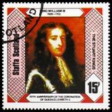 Король Вильям III, короли Stuart, 25th годовщина коронования ферзя Элизабет II, serie Staffa Шотландии, около 1978 стоковое фото rf Король Вильям III, короли Stuart, 25th годовщина коронования ферзя Элизабет II, serie Staffa Шотландии, около 1978 стоковое фото rf