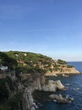 Коста Brava, Испания, Европа море бирюзы стоковая фотография Коста Brava, Испания, Европа море бирюзы стоковая фотография