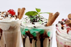 Кофе Frappe с различными вкусами стоковое фото rf Кофе Frappe с различными вкусами стоковое фото rf