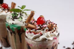 Кофе Frappe с различными вкусами стоковые изображения Кофе Frappe с различными вкусами стоковые изображения