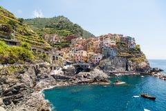 Красивое место Manarola Тосканы стоковое изображение rf Красивое место Manarola Тосканы стоковое изображение rf
