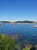 Красивый вид гавани Фолмута стоковая фотография Красивый вид гавани Фолмута стоковая фотография