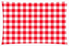 Красная & белая checkered ткань кухонного стола бесплатная иллюстрация Красная & белая checkered ткань кухонного стола бесплатная иллюстрация