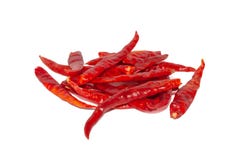 Красный сухой перец Chili на белой предпосылке стоковое фото rf Красный сухой перец Chili на белой предпосылке стоковое фото rf