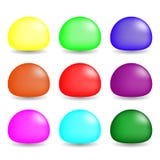 Красочные Slimes установленные на белую предпосылку Комплект вектора для дизайна, игры Собрание характеров игры иллюстрация штока Красочные Slimes установленные на белую предпосылку Комплект вектора для дизайна, игры Собрание характеров игры иллюстрация штока