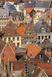 Красочные крыши ghent belia стоковая фотография Красочные крыши ghent belia стоковая фотография