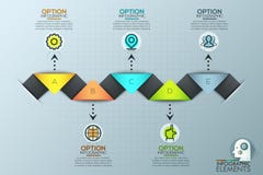 Красочный шаблон дизайна Infographic с треугольниками бесплатная иллюстрация Красочный шаблон дизайна Infographic с треугольниками бесплатная иллюстрация