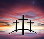 Крест ` s бога Свет в темном небе вероисповедание jesus рая предпосылки стоковое изображение Крест ` s бога Свет в темном небе вероисповедание jesus рая предпосылки стоковое изображение