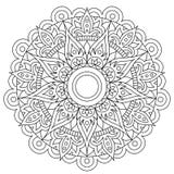 Круговая картина в форме мандалы для хны, Mehndi, татуировки, украшения Декоративный орнамент в этническом восточном стиле E иллюстрация вектора Круговая картина в форме мандалы для хны, Mehndi, татуировки, украшения Декоративный орнамент в этническом восточном стиле E иллюстрация вектора