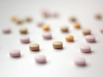 Крупный план красочных таблеток стоковые изображения Крупный план красочных таблеток стоковые изображения