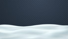 Крышка снега на прозрачной предпосылке Предпосылка снега, поле бесплатная иллюстрация Крышка снега на прозрачной предпосылке Предпосылка снега, поле бесплатная иллюстрация