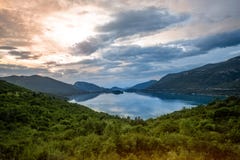 Ландшафт фермы устриц стоковое изображение Ландшафт фермы устриц стоковое изображение