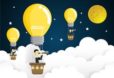 Летание бизнесмена в небе на горячем воздушном шаре смотря через spyglass изображение идеи принципиальной схемы 3d представило иллюстрация вектора Летание бизнесмена в небе на горячем воздушном шаре смотря через spyglass изображение идеи принципиальной схемы 3d представило иллюстрация вектора