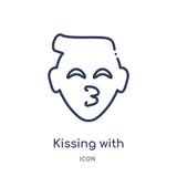 Линейный целовать с усмехаясь значком emoji глаз от собрания плана Emoji Тонкая линия целуя с усмехаясь вектором emoji глаз иллюстрация вектора Линейный целовать с усмехаясь значком emoji глаз от собрания плана Emoji Тонкая линия целуя с усмехаясь вектором emoji глаз иллюстрация вектора