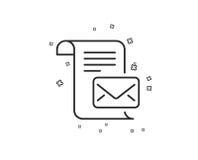 Линия значок письма почты Прочитайте знак корреспонденции сообщения вектор бесплатная иллюстрация Линия значок письма почты Прочитайте знак корреспонденции сообщения вектор бесплатная иллюстрация