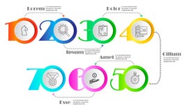 Линия минимальный шаблон дизайна Infographic бесплатная иллюстрация Линия минимальный шаблон дизайна Infographic бесплатная иллюстрация