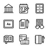 Линия набор Copywriting векторов бесплатная иллюстрация Линия набор Copywriting векторов бесплатная иллюстрация
