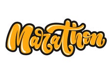 Литерность марафона написанная рукой в стиле граффити Логотип, эмблема или символ марафона Изолировано на предпосылке также векто бесплатная иллюстрация Литерность марафона написанная рукой в стиле граффити Логотип, эмблема или символ марафона Изолировано на предпосылке также векто бесплатная иллюстрация