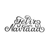 Литерность нарисованная рукой испанский язык рождества веселый Feliz Navidad Каллиграфия излишка бюджетных средств на белой предп иллюстрация вектора Литерность нарисованная рукой испанский язык рождества веселый Feliz Navidad Каллиграфия излишка бюджетных средств на белой предп иллюстрация вектора