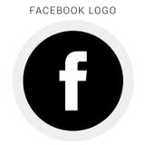 Логотип Facebook с файлом Ai вектора округленные черное & белый бесплатная иллюстрация Логотип Facebook с файлом Ai вектора округленные черное & белый бесплатная иллюстрация