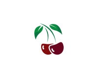 Логотип вишни иллюстрация вектора Логотип вишни иллюстрация вектора