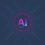 Логотип искусственного интеллекта Искусственный интеллект и концепция машинного обучения Символ AI вектора Нервные системы иллюстрация вектора Логотип искусственного интеллекта Искусственный интеллект и концепция машинного обучения Символ AI вектора Нервные системы иллюстрация вектора